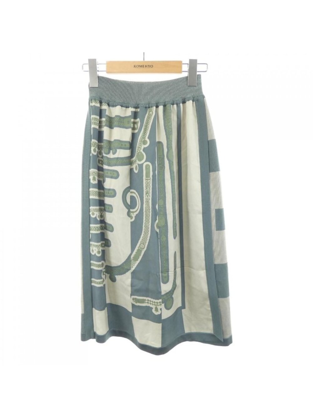 Hermes Tresor de Medor Rayure Twillaine Skirt